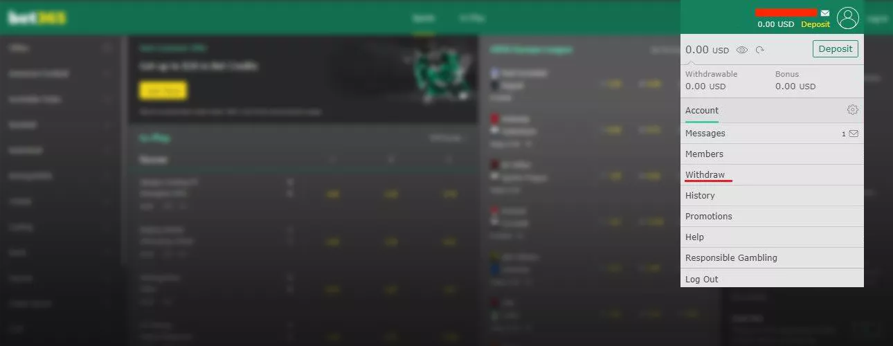 Вход в личный кабинет БК Bet365