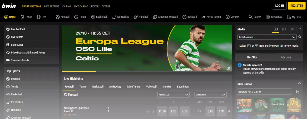 Bwin bukmeyker veb sayta