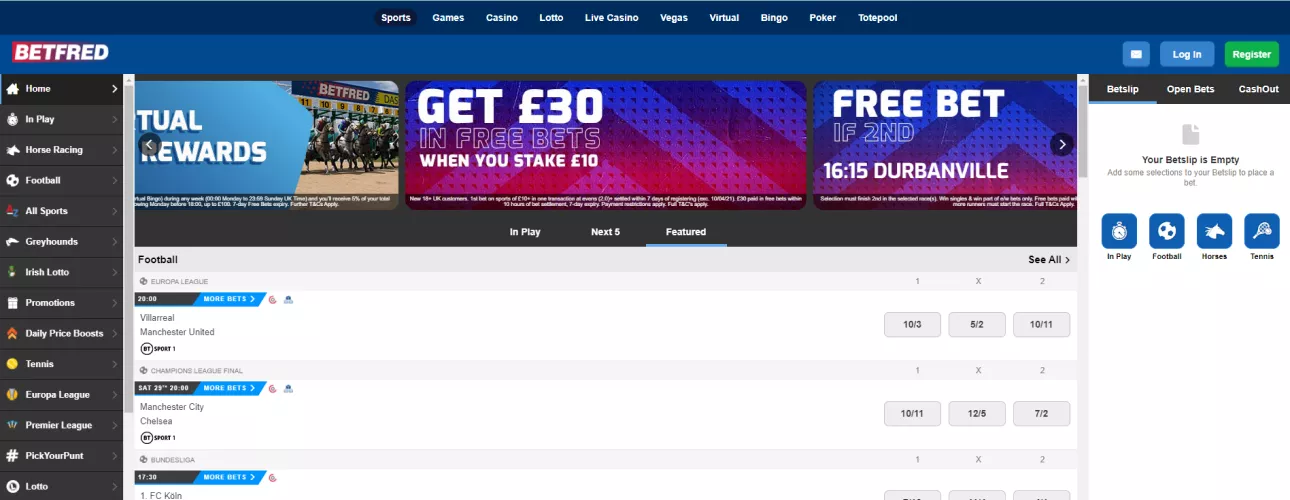 Betfair bukmeker kontorunun rəsmi saytıdır
