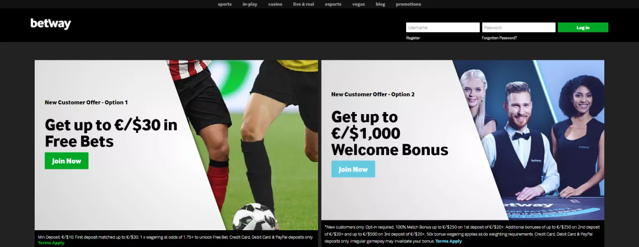 Betway rəsmi saytı bukmeker kontoru