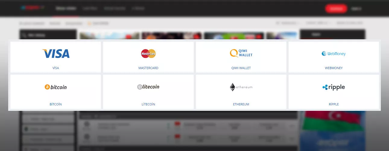 Платежные методы БК eTopaz