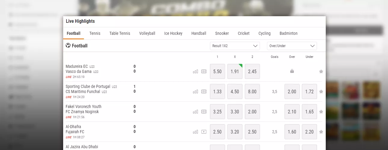 Коэффициенты БК Gamebookers