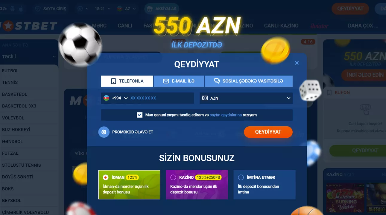 Mostbet Qeydiyyat