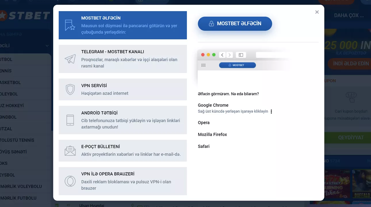 Mostbet Alternativ link