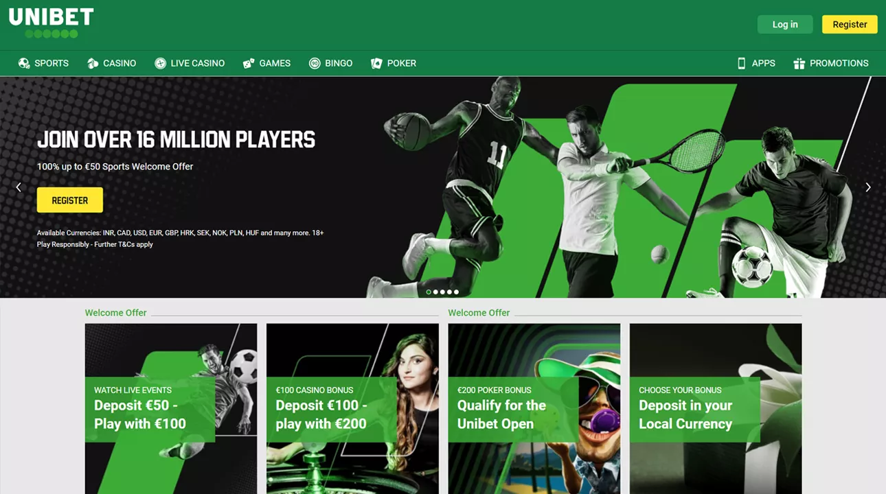 Unibet bukmeker kontoru Azərbaycan oyunçuları üçün